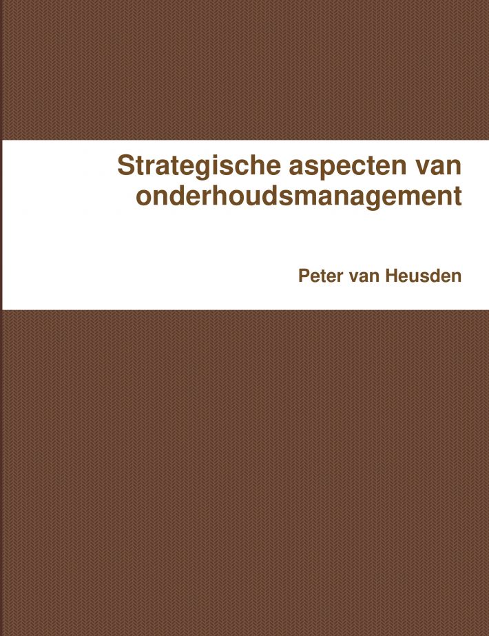Onderhoudsmanagement Onderhoudsmanagement