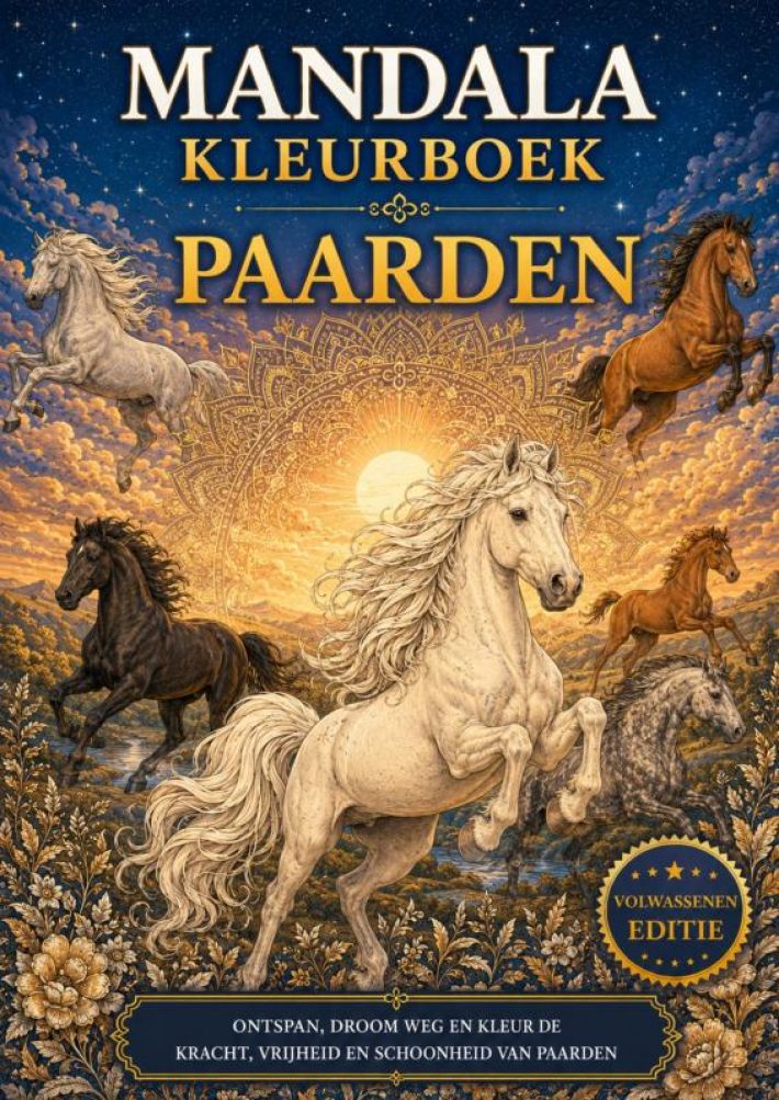 Mandala kleurboek - Paarden.