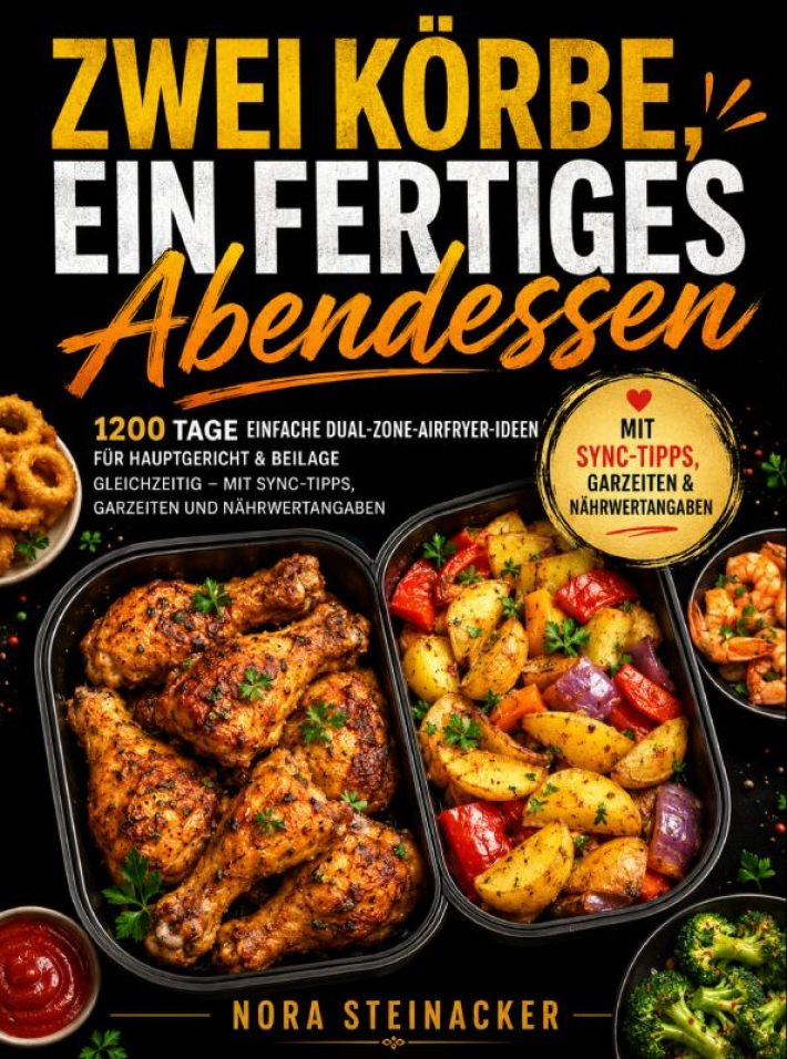 Zwei Körbe, ein fertiges Abendessen Zwei Körbe, ein fertiges Abendessen