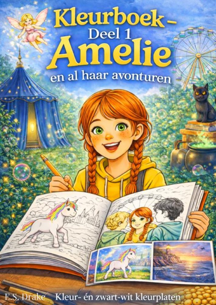 Kleurboek Amelie en al haar avonturen - deel 1 Kleurboek Amelie en al haar avonturen - deel 1