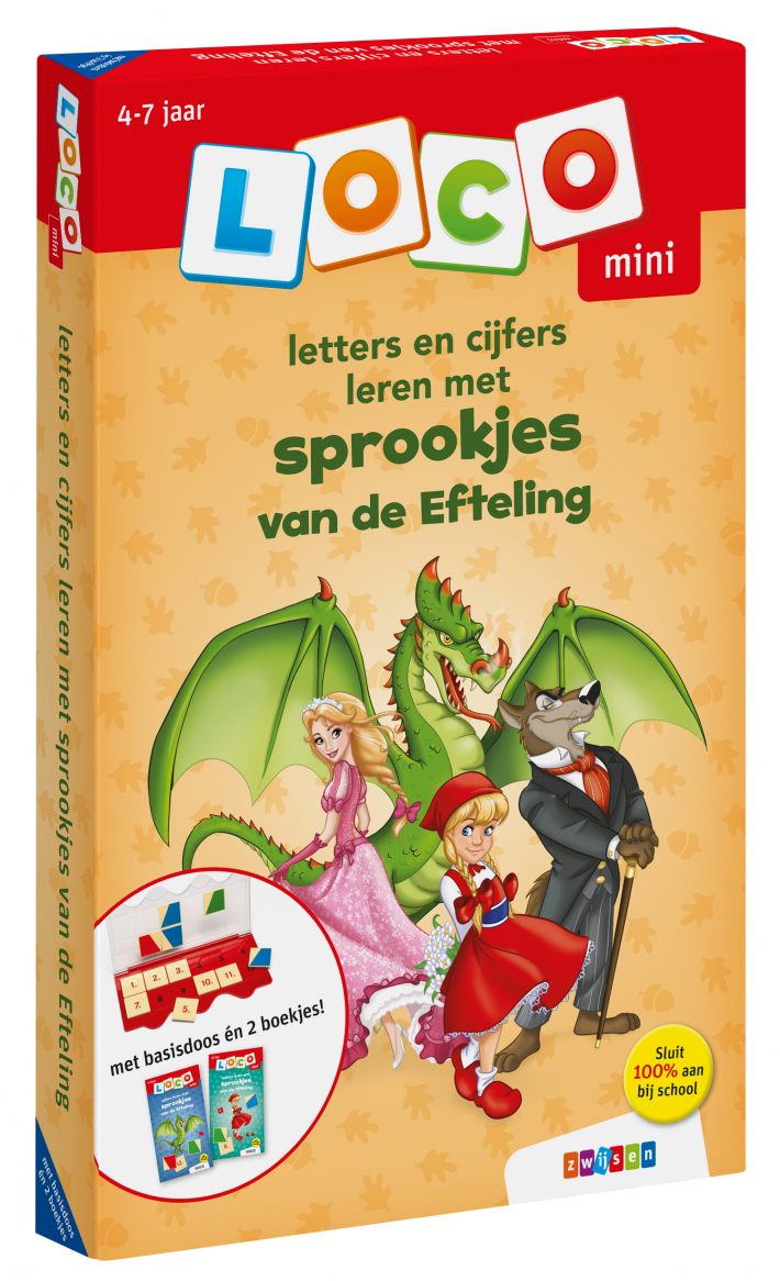 Loco mini pakket letters en cijfers leren met sprookjes van de Efteling