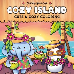 Cozy island - Coloring book cafe