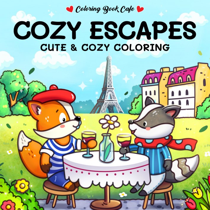 Cozy Escapes (English) - Coloring Book Cafe