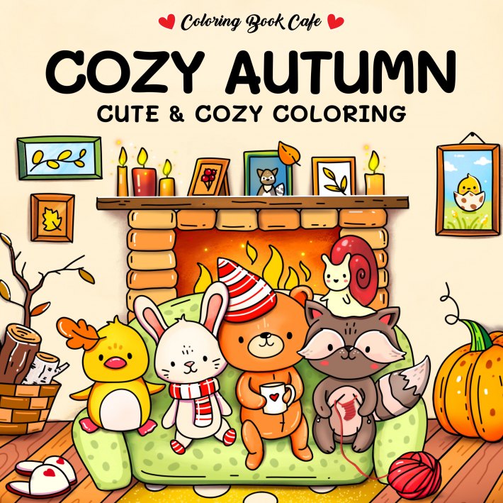 Cozy Autumn (English) - Coloring Book Cafe