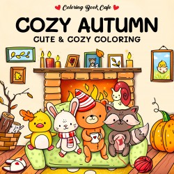 Cozy Autumn (English) - Coloring Book Cafe