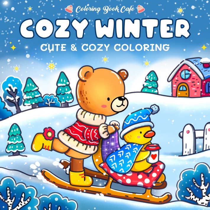 Cozy Winter (English) - Coloring Book Cafe