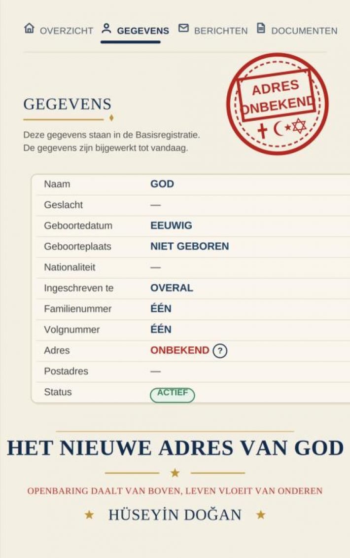 HET NIEUWE ADRES VAN GOD &bullet; HET NIEUWE ADRES VAN GOD