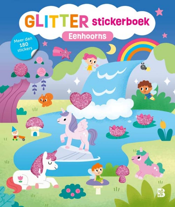 Glitterstickerboek: Eenhoorns