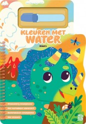 Kleuren met water: Dino's
