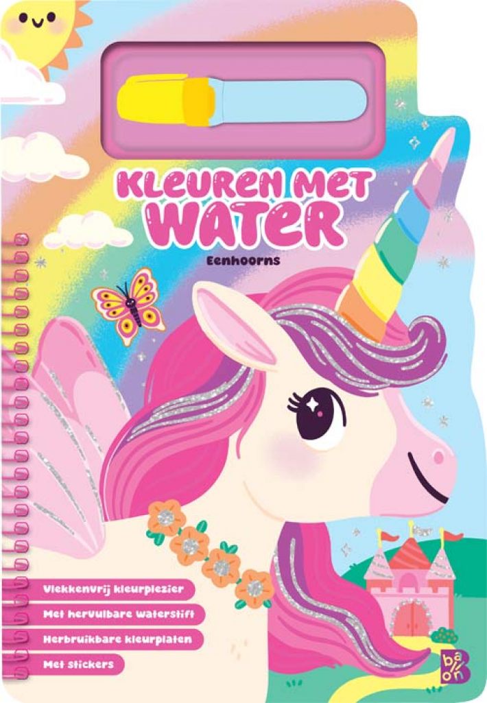 Kleuren met water: Eenhoorns