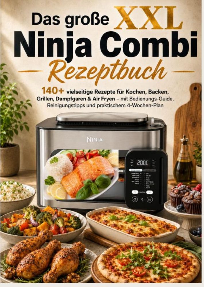 Das große XXL Ninja Combi Rezeptbuch 140+ vielseitige Rezepte für Kochen, Backen, Grillen, Dampfgaren & Air Fryen Das große XXL Ninja Combi Rezeptbuch 140+ vielseitige Rezepte für Kochen, Backen, Grillen, Dampfgaren & Air Fryen