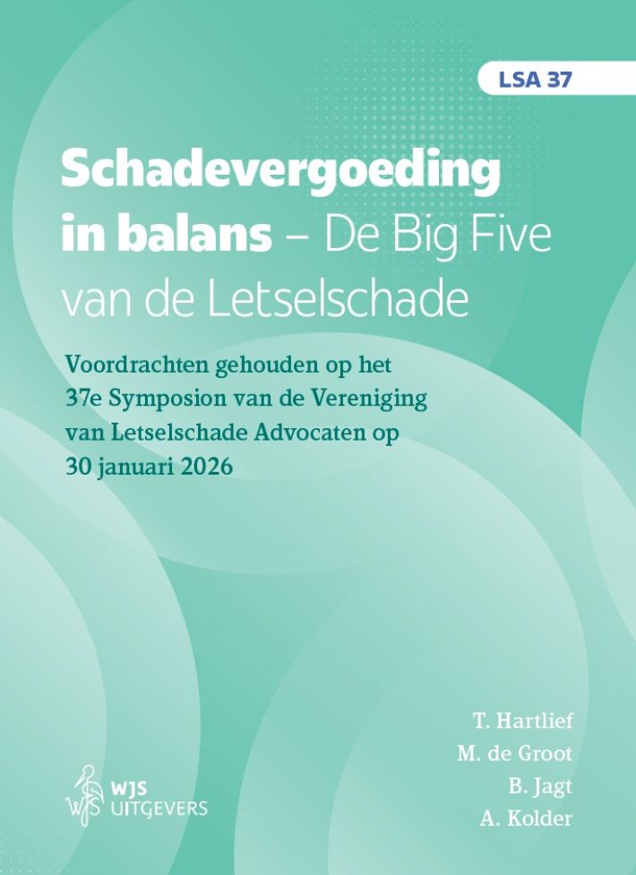 Schadevergoeding in balans. De Big Five van de Letselschade Schadevergoeding in balans. De Big Five van de Letselschade