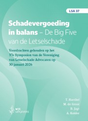 Schadevergoeding in balans. De Big Five van de Letselschade Schadevergoeding in balans. De Big Five van de Letselschade