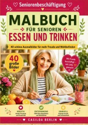 Malbuch für Senioren Essen und Trinken