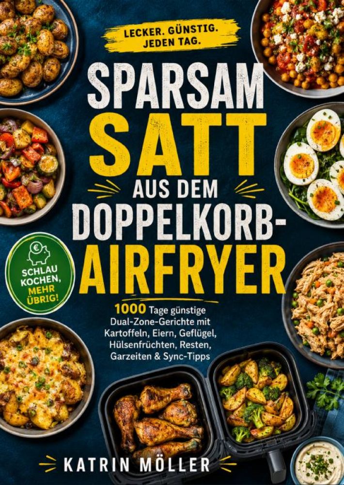 Sparsam satt aus dem Doppelkorb-Airfryer Sparsam satt aus dem Doppelkorb-Airfryer