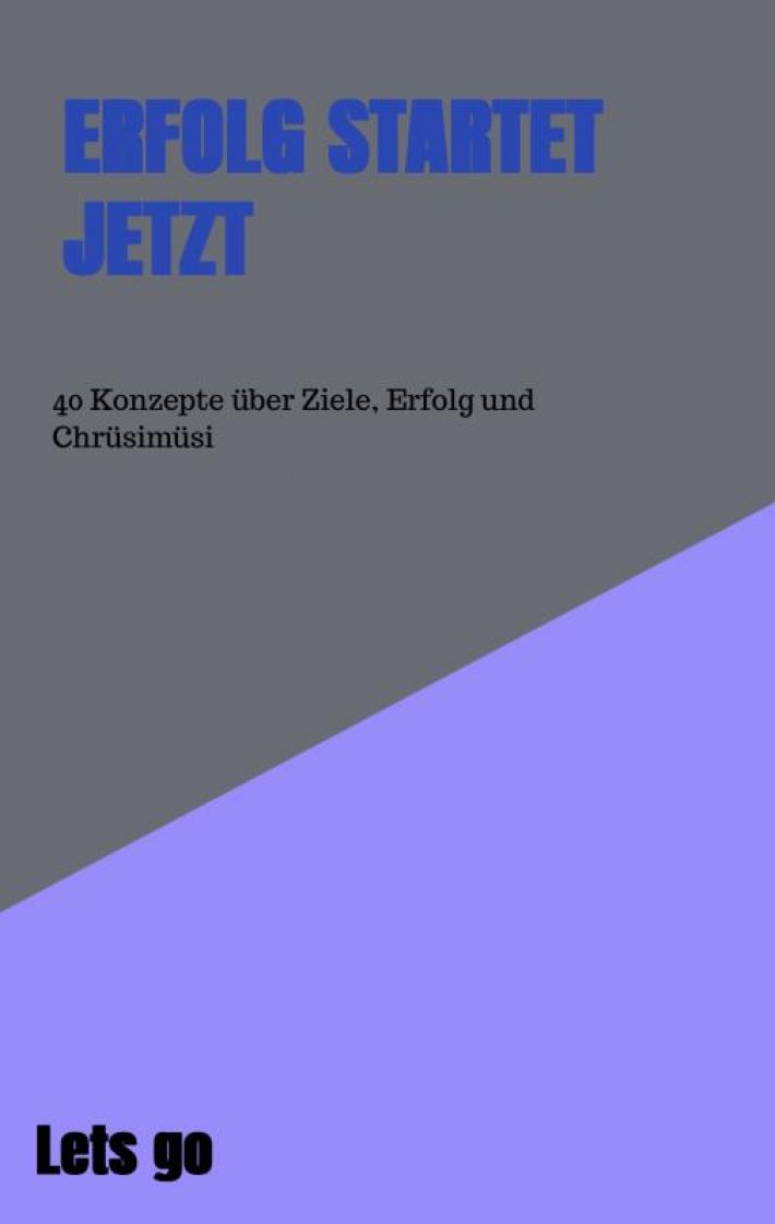 Erfolg startet jetzt