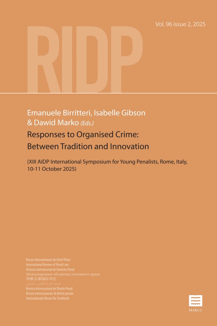 Responses to Organised Crime: Between Tradition and Innovation