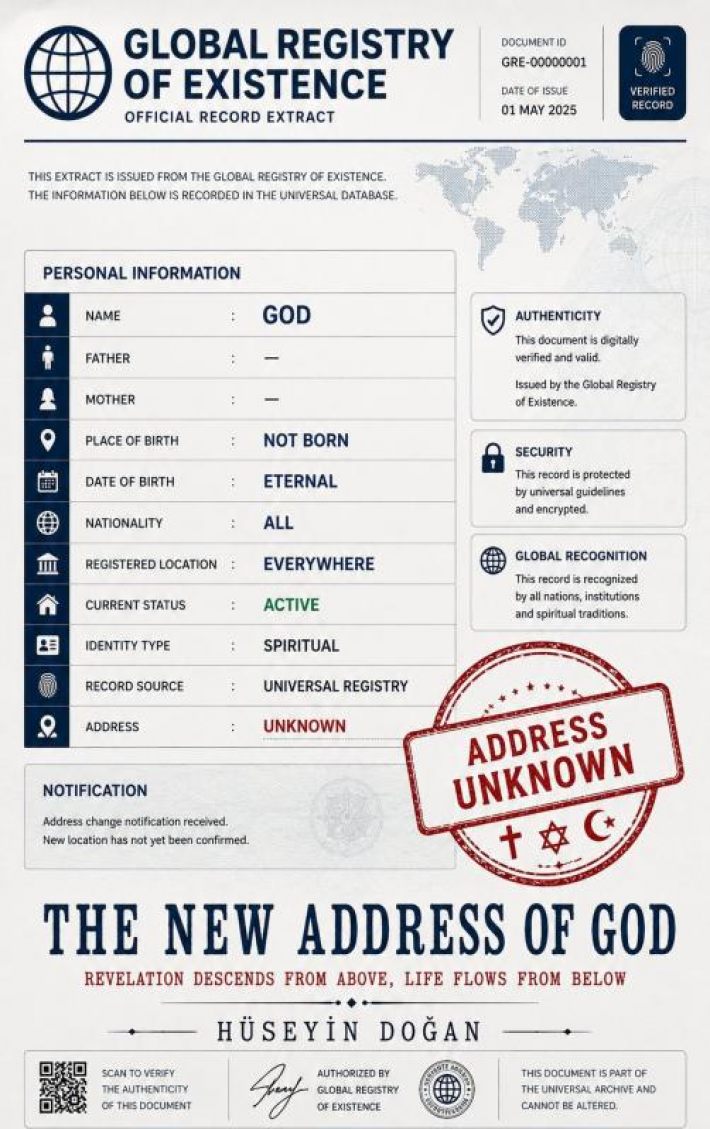 The New Address of God The New Address of God