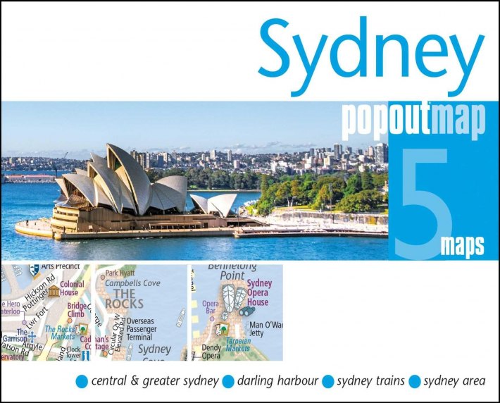 Sydney PopOut Map - pocket-size, pop up map of Sydney city centre Sydney PopOut Map - pocket-size, pop up map of Sydney city centre