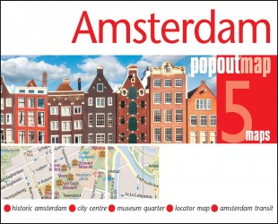 Amsterdam PopOut Map - pocket size, pop up map of Amsterdam city centre