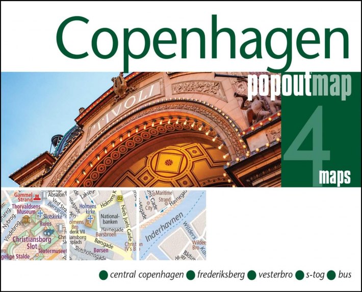 Copenhagen PopOut Map - pocket size, pop up map of Copenhagen city centre Copenhagen PopOut Map - pocket size, pop up map of Copenhagen city centre