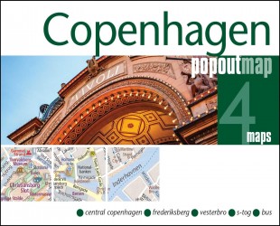 Copenhagen PopOut Map - pocket size, pop up map of Copenhagen city centre Copenhagen PopOut Map - pocket size, pop up map of Copenhagen city centre