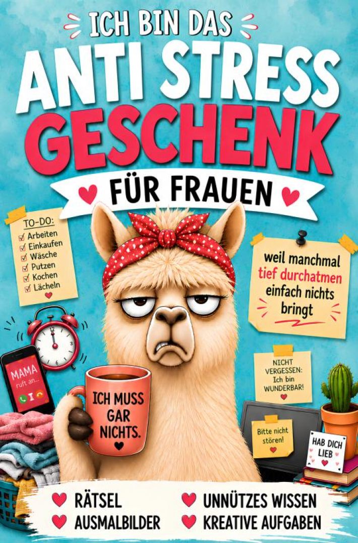 Ich bin das Anti Stress Geschenk für Frauen - weil manchmal tief durchatmen einfach nichts bringt