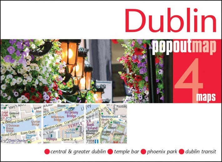 Dublin PopOut Map - pocket size, pop up map of Dublin city centre Dublin PopOut Map - pocket size, pop up map of Dublin city centre