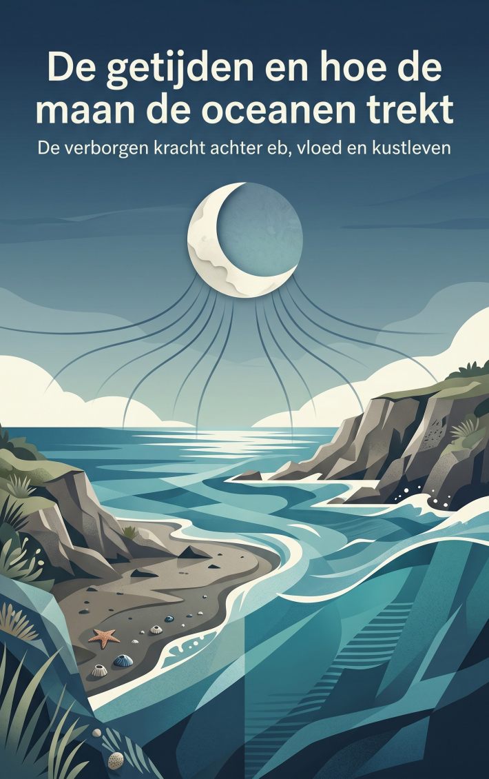 De getijden en hoe de maan de oceanen trekt