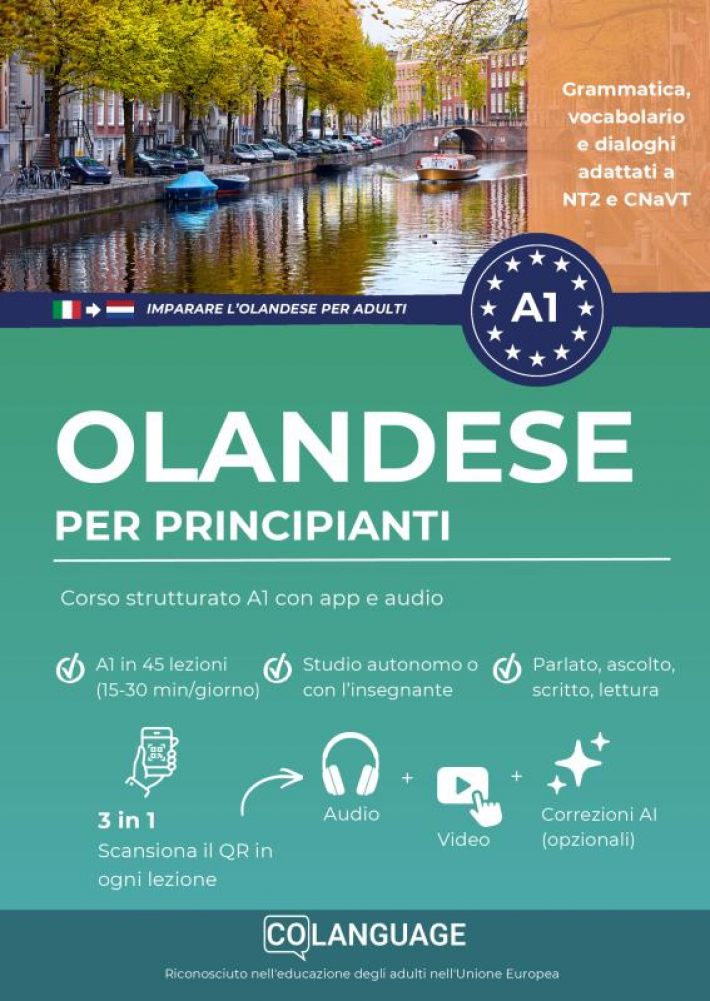 Olandese per principianti: Corso strutturato A1 con app e audio (Nederlands voor Italianen)