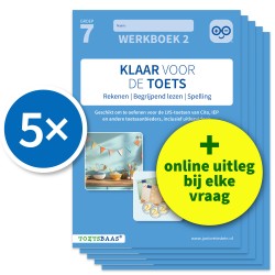 Klaar voor de toets - Werkboek 2 | Groep 7 + Online video-uitleg