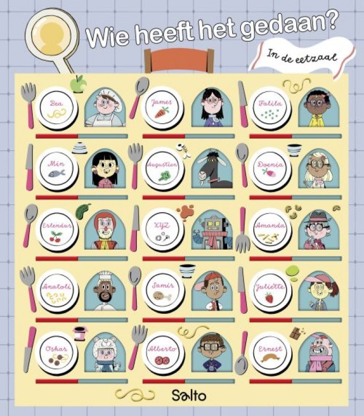 Wie heeft het gedaan? In de eetzaal