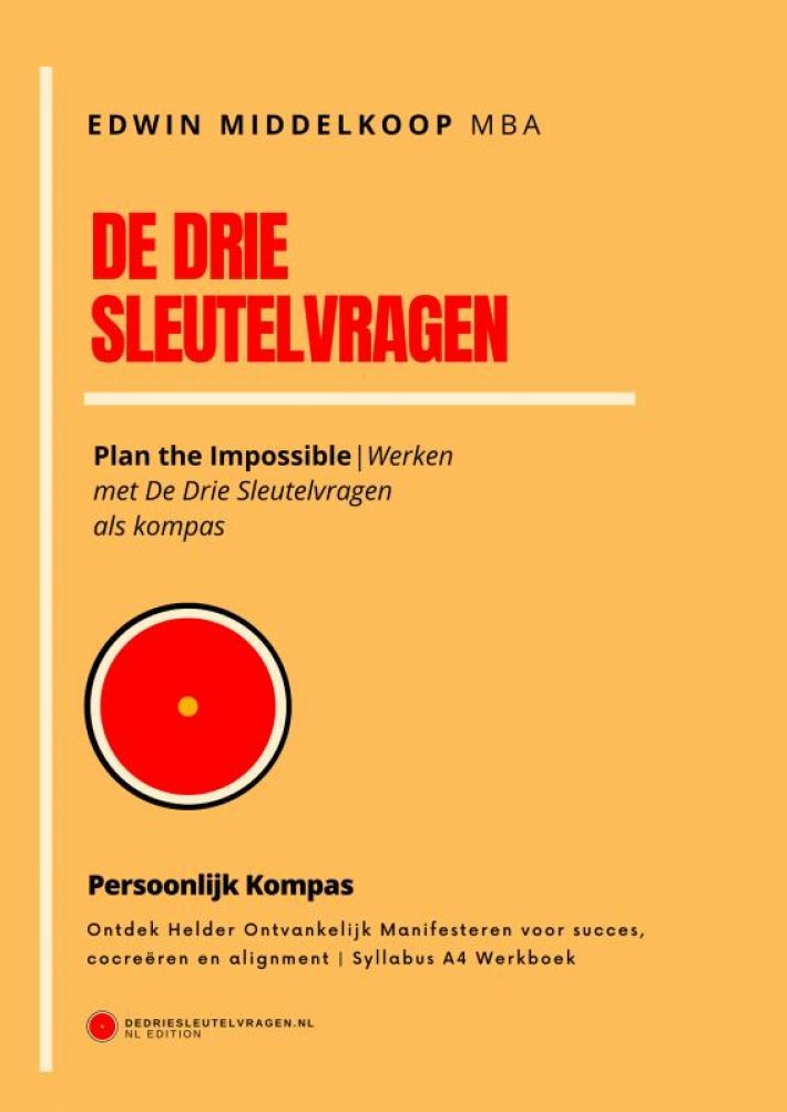 De Drie Sleutelvragen - Persoonlijk Kompas De Drie Sleutelvragen - Persoonlijk Kompas