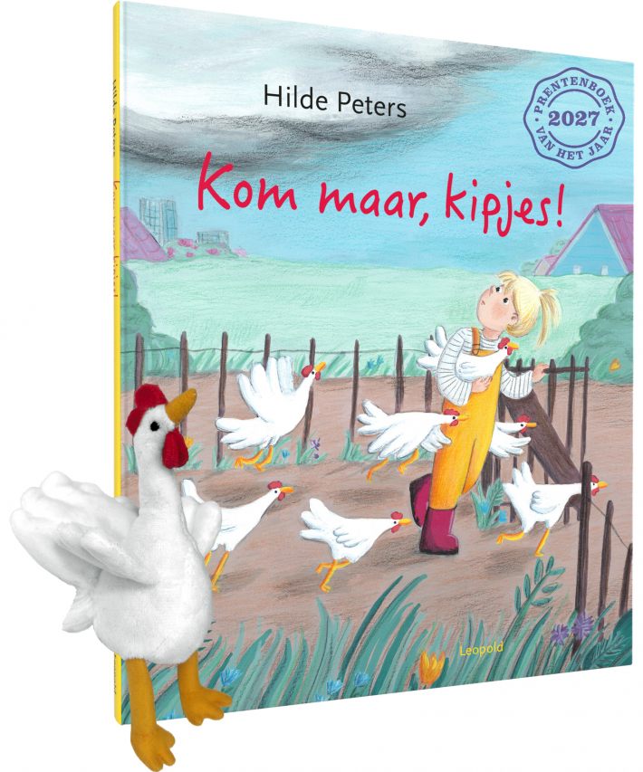 Kom maar, kipjes! (boek + knuffeltje)