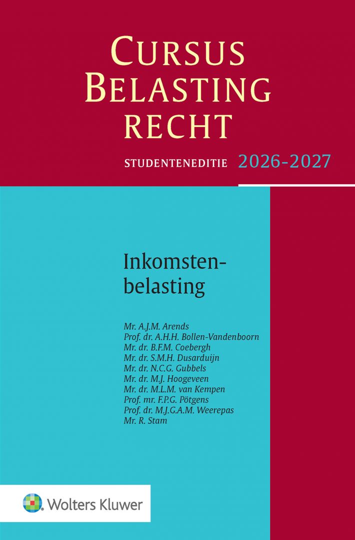 Studenteneditie Cursus Belastingrecht Inkomstenbelasting 2026-2027