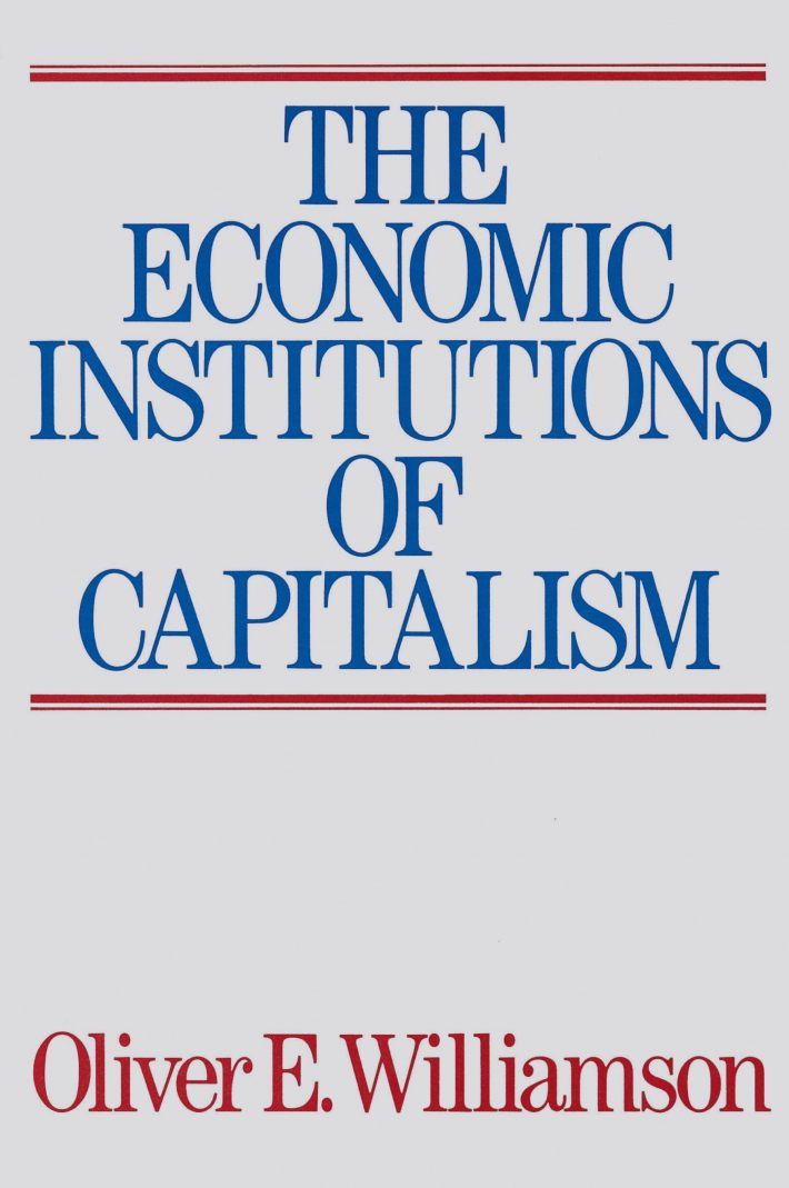 The Economic Intstitutions of Capitalism