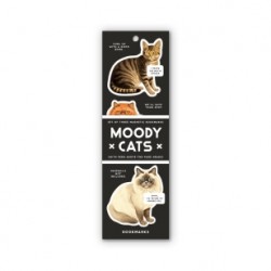 Moody Cats Magnetic Bookmark Set Moody Cats Magnetic Bookmark Set