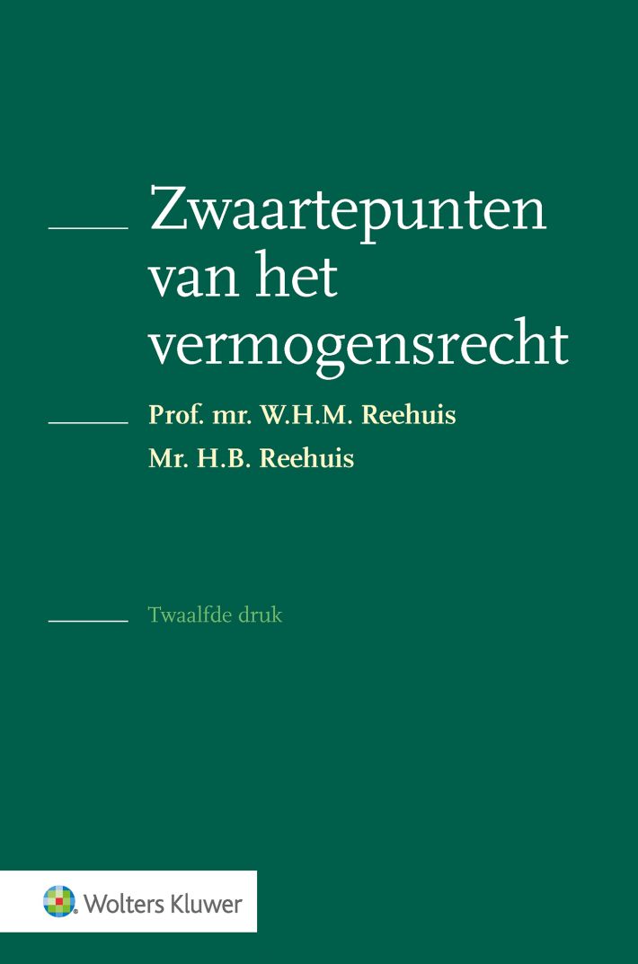 Zwaartepunten van het vermogensrecht &bullet; Zwaartepunten van het vermogensrecht