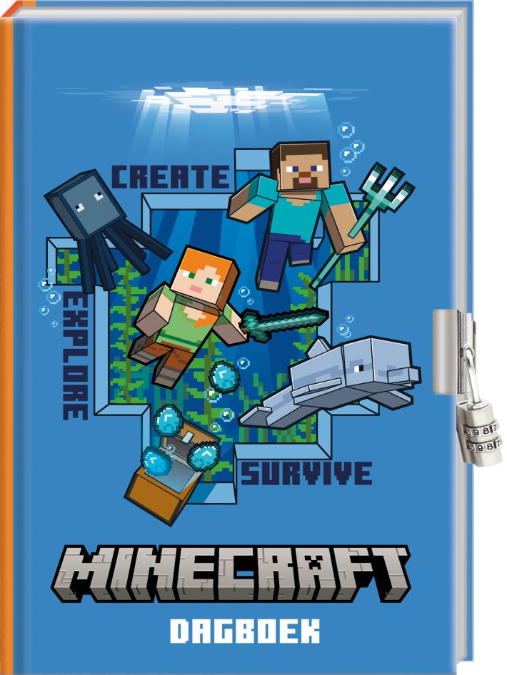 Dagboek met slot - Minecraft
