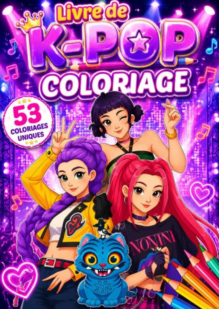 Kpop Demon Hunters Livre de Coloriage