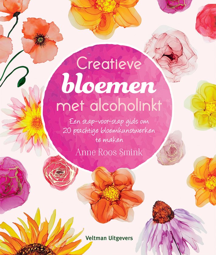 Creatieve bloemen met alcoholinkt Creatieve bloemen met alcoholinkt