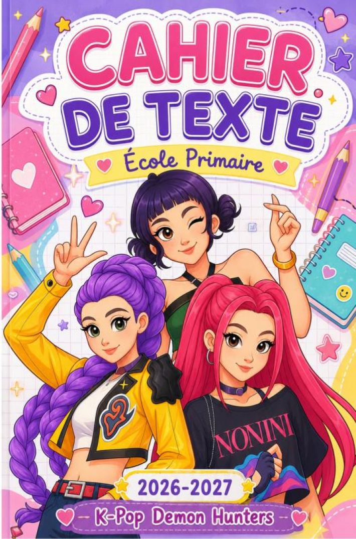 Cahier de Texte 2026-2027 HUNTR/X – KPop Demon Hunters Cahier de Texte 2026-2027 HUNTR/X – KPop Demon Hunters