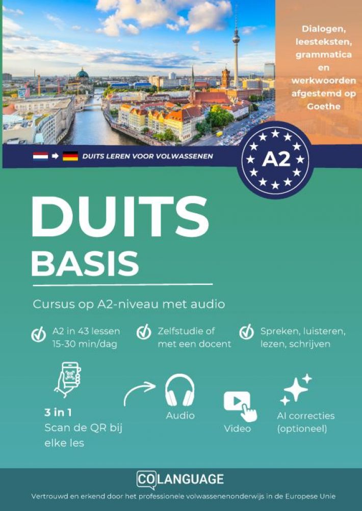 Duits leren A2 basis: cursus op A2-niveau met audio