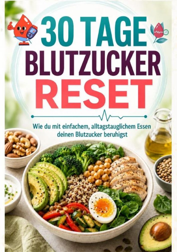 30 Tage Blutzucker-Reset: Wie du mit einfachem, alltagstauglichem Essen deinen Blutzucker beruhigst 30 Tage Blutzucker-Reset: Wie du mit einfachem, alltagstauglichem Essen deinen Blutzucker beruhigst