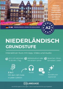 Niederländisch A2 lernen grundstufe: interaktiver Kurs mit App, Video und Audio