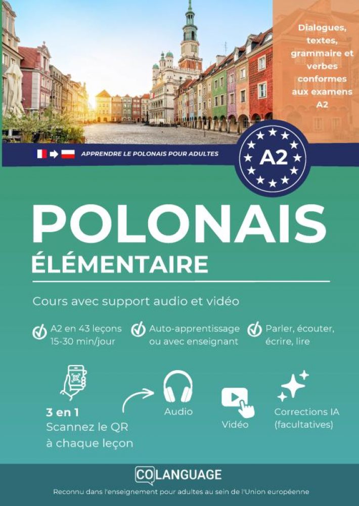 Apprendre le polonais A2 élémentaire. Cours avec support audio et vidéo