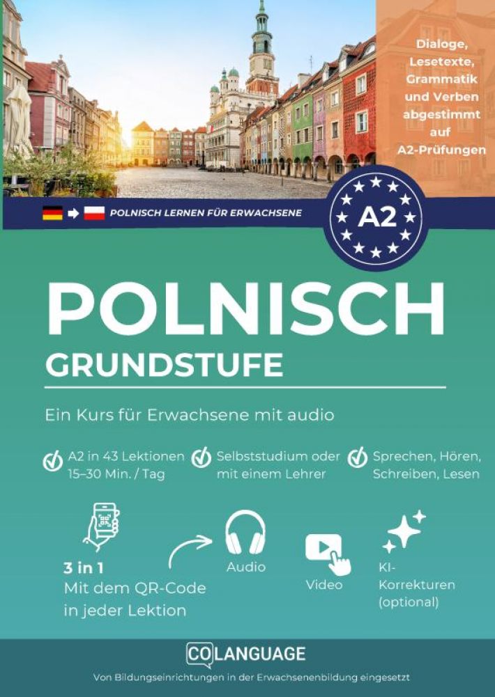 Polnisch lernen A2 Grundstufe. Ein Kurs für Erwachsene mit audio