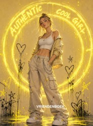 Authentic cool girl - VRIENDENBOEK (Nederlands) - geel Authentic cool girl - VRIENDENBOEK (Nederlands) - geel