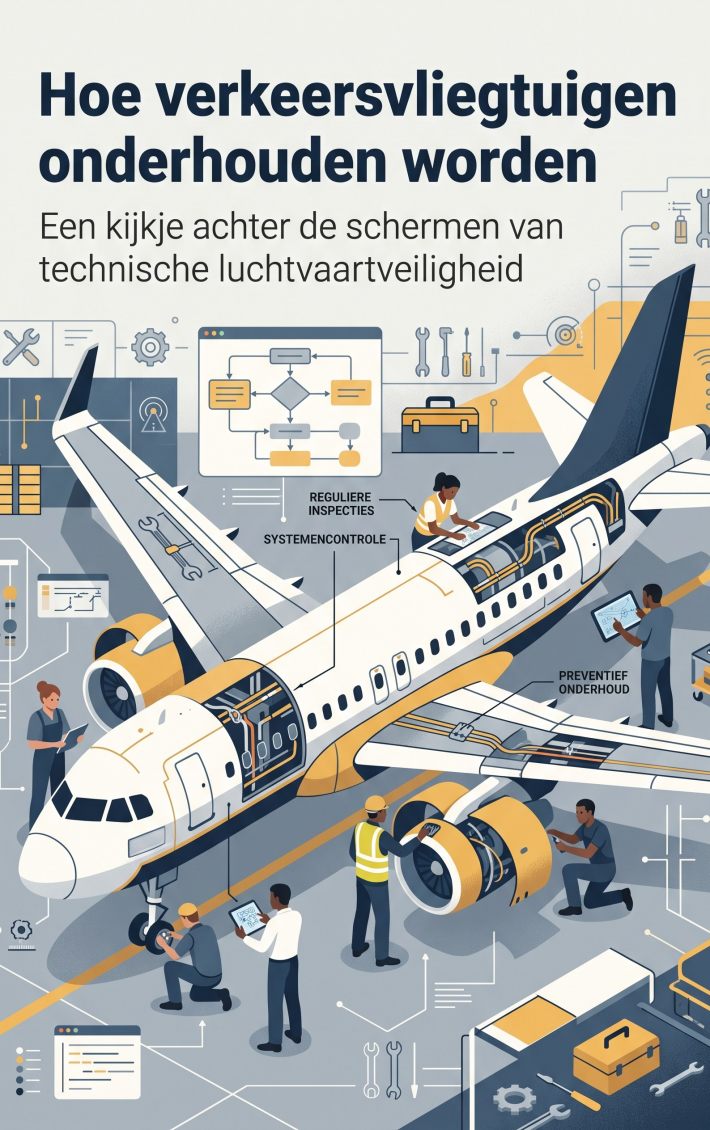 Hoe verkeersvliegtuigen onderhouden worden