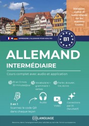 Apprendre l'allemand B1 intermédiaire. Cours complet avec audio et application